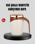 USB Şarjlı Manyetik Karıştırıcı Kupa Otomatik Karıştırma Paslanmaz Çelik - Lisinya