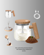 IP6 Su Geçirmez Şarjlı Kupa – 3D Karıştırma, 400 ml Yeni Nesil - Lisinya
