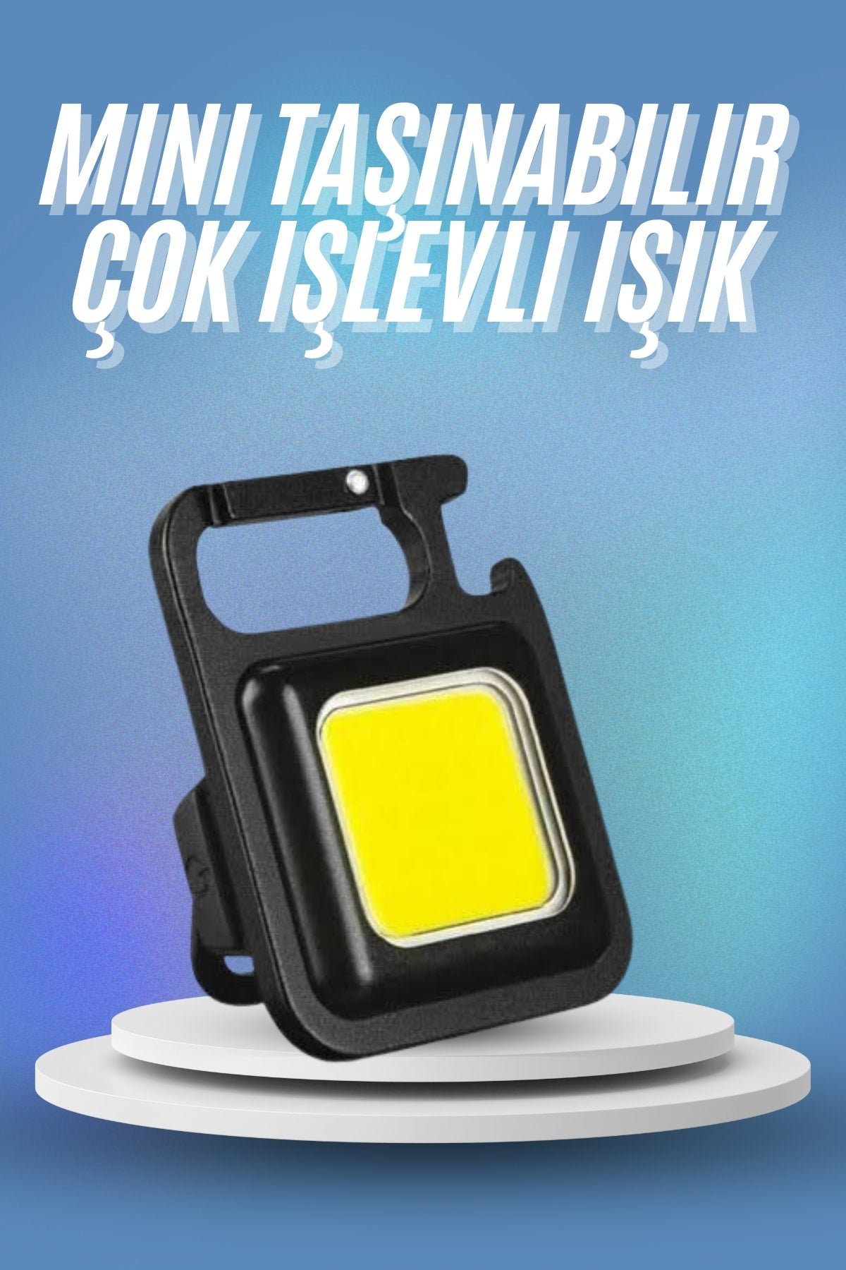 Işıldak USB Şarjlı Cep El Feneri Taşınabilir Mini Led Işık Çok Fonksiyonlu - Lisinya