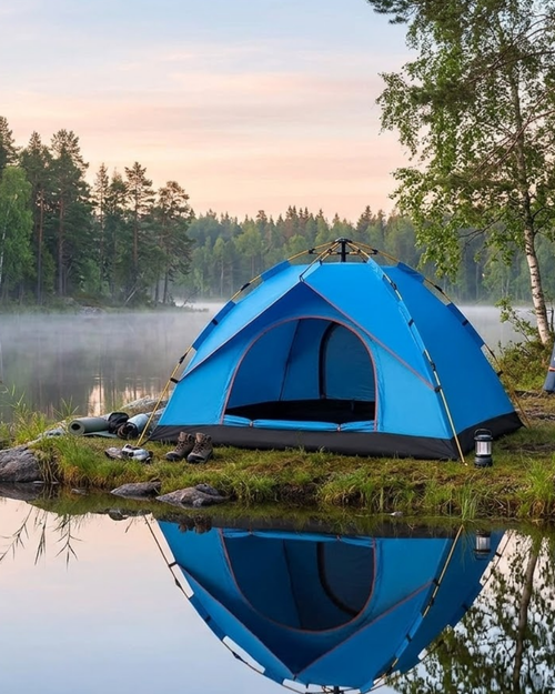 2 3 Kişilik Otomatik Kamp Çadırı Su Geçirmez Outdoor Pratik Kurulum - Lisinya