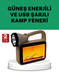 Güneş Enerjili Alev Efektli Lamba – COB Teknolojili, Dış Mekan Aydınlatma - Lisinya