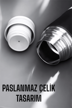 500 ml Kapasiteli Taşınabilir Basınçlı Termos Seti Günlük Kullanım için İdeal - Lisinya