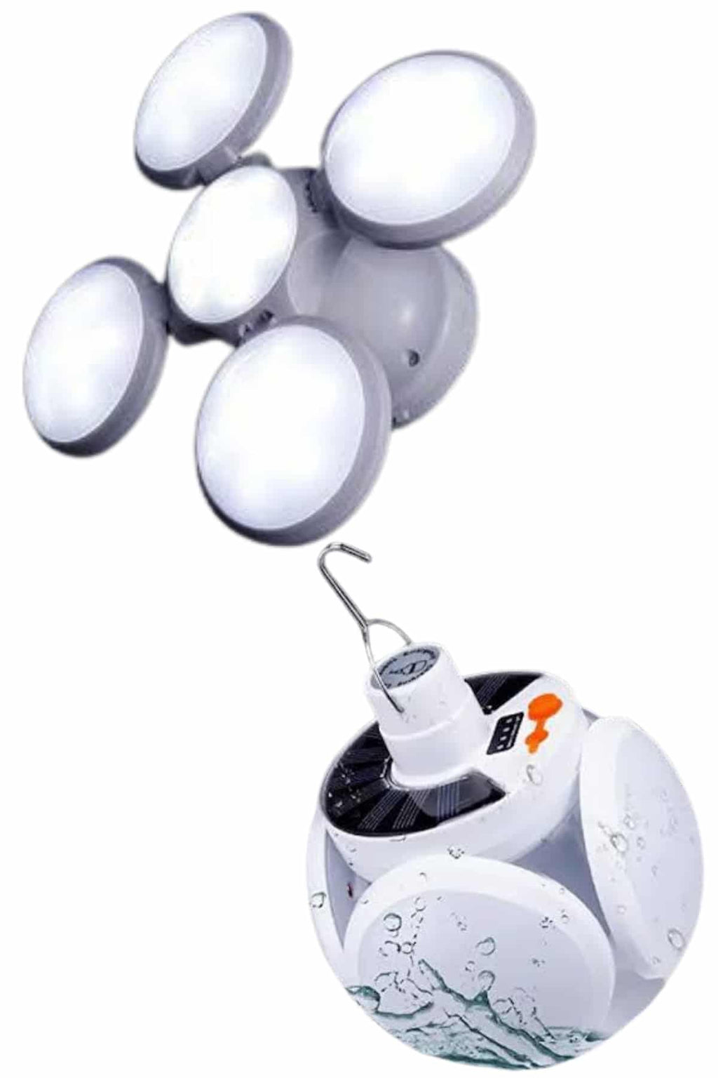 5 Kanatlı Bahçe Aydınlatma Led Askılı Solar Güneş Enerji Usb Sarjlı - Lisinya