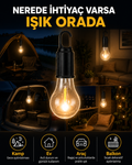Akıllı Sensörlü USB Şarjlı Kamp Lambası - Lisinya