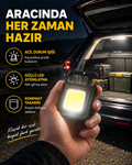 Süper Parlak 800 Lümen LED Fener – USB Şarjlı, 3 Işık Modlu, Mini Taşınabilir ve Anahtarlık Tipi Yeni Nesil - Lisinya