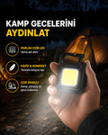 USB Type-C Şarjlı Mini Fener – Manyetik, Katlanabilir ve Şişe Açacaklı Tasarım Yeni Nesil - Lisinya