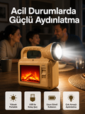Solar Alev Lambası – Kamp, Bahçe ve Dış Mekan İçin - Lisinya