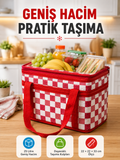 Isı Yalıtımlı Termos Piknik Çantası Geniş Hacimli Soğuk ve Sıcak Taşıma Çantası - Lisinya