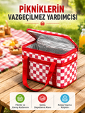 25 Litre Geniş Hacimli Termos Çanta Dayanıklı Fermuarlı Isı Korumalı Taşıma Çantası - Lisinya