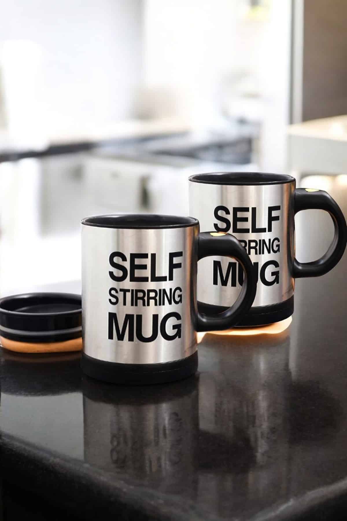 Yazılı Mug Kupa Karıştırıcı Özelliği Ve Paslanmaz Çelik - Lisinya