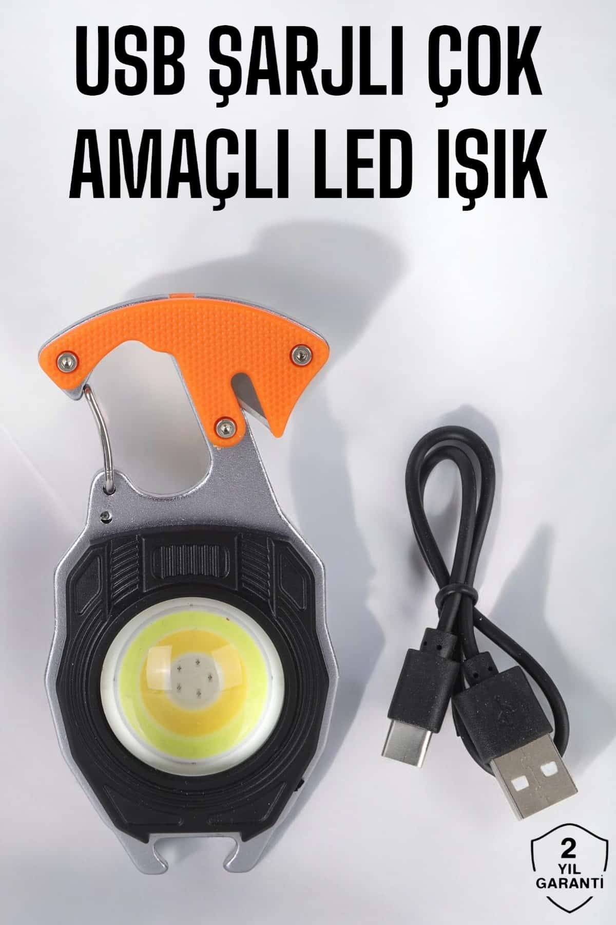 El Feneri Acil Işık Seti Tornavida Düdük Kapak Açma Kamp Lambası - Lisinya