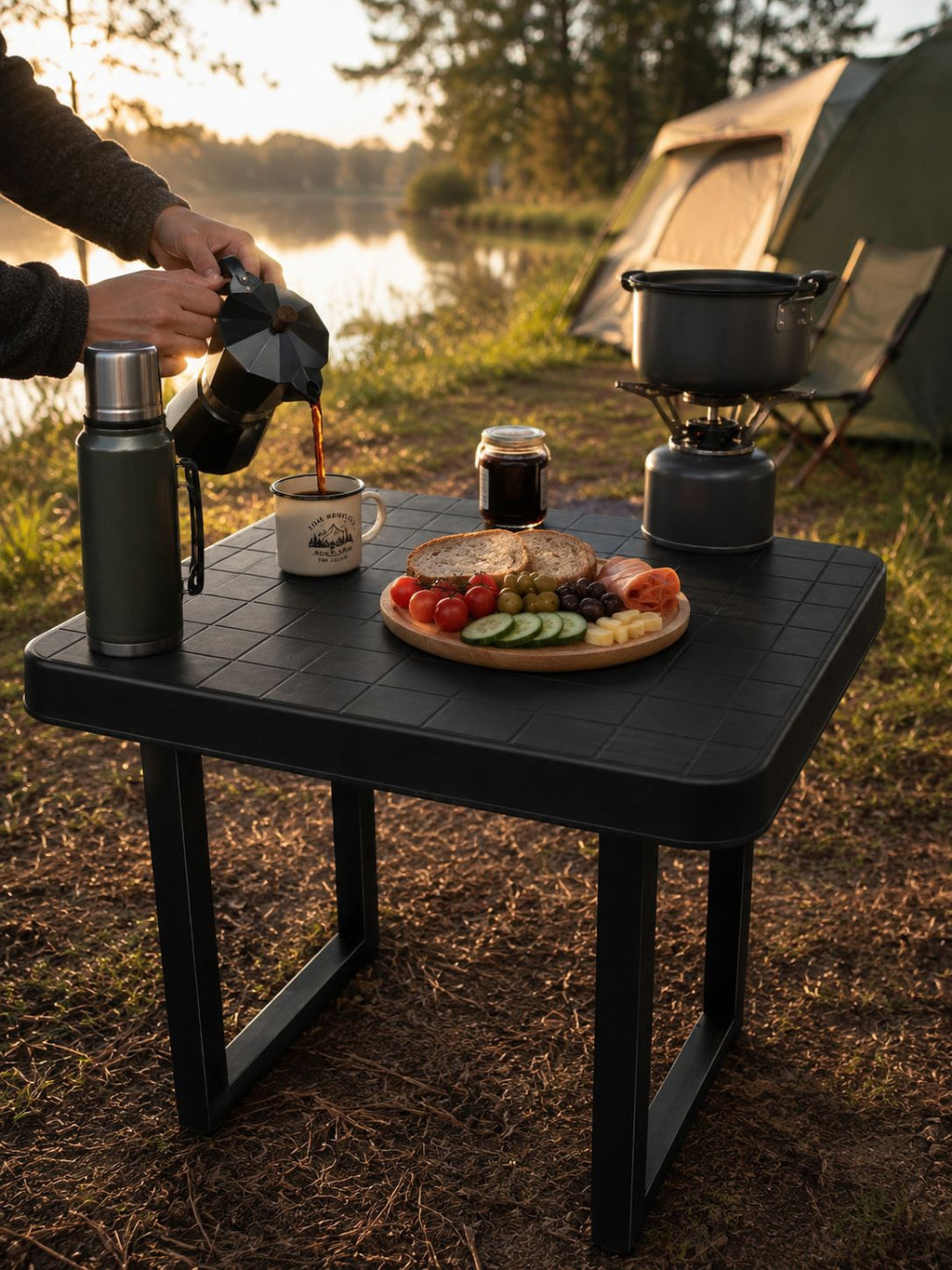 Katlanabilir Kamp Masası Taşınabilir Plastik Piknik ve Bahçe Masası İçin Uygun - Lisinya