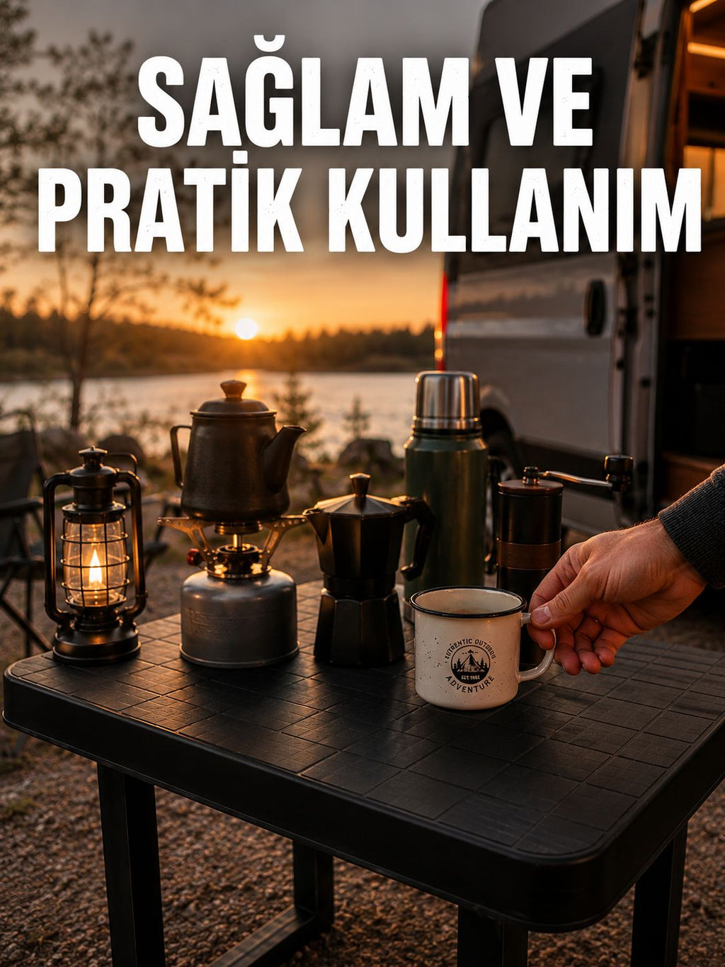Katlanır Plastik Kamp Masası Hafif Taşınabilir Piknik Masası - Lisinya