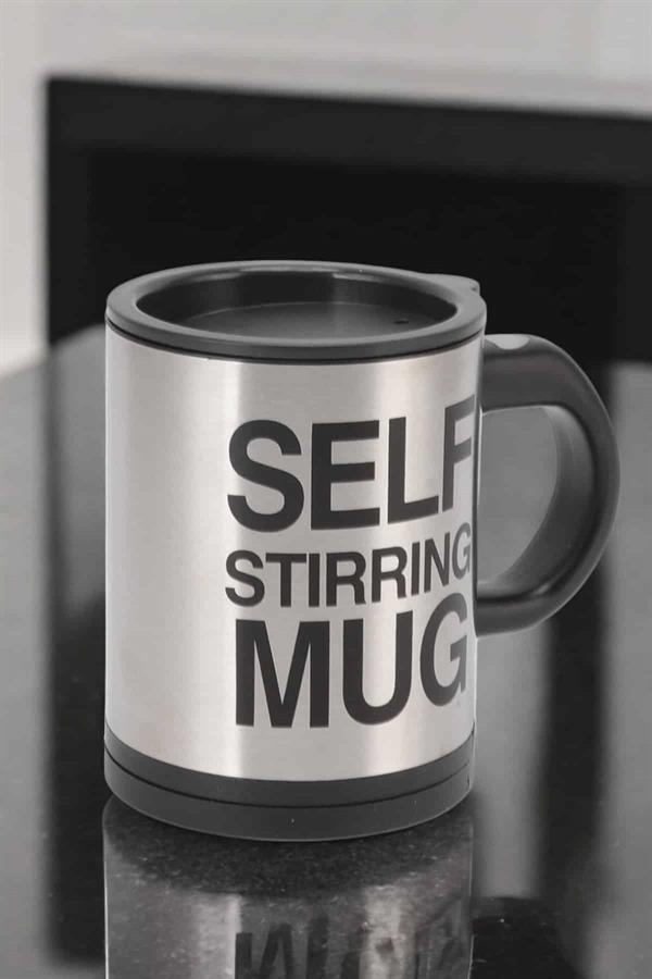 Yazılı Mug Kupa Karıştırıcı Özelliği Ve Paslanmaz Çelik - Lisinya